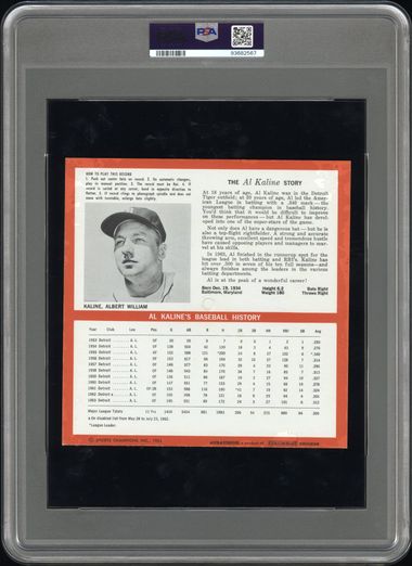 1964 AURAVISION RECORDS AL KALINE PSA 4