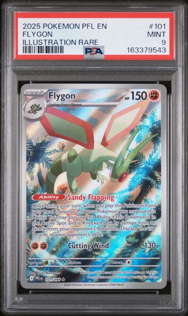 2025 POKEMON PFL EN-PHANTASMAL FLAMES #101 FLYGON ILLUSTRATION RARE
