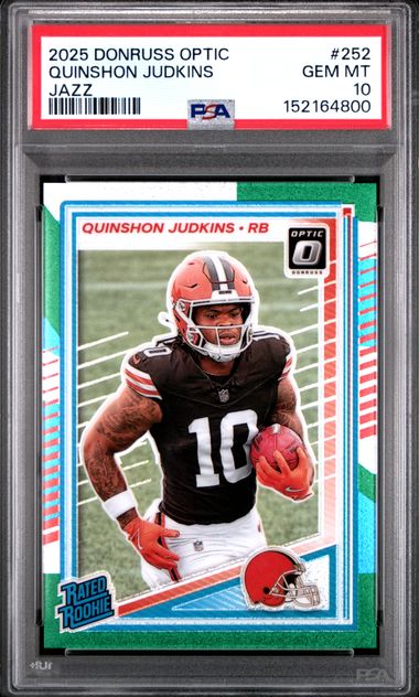 2025 PANINI DONRUSS OPTIC #252 QUINSHON JUDKINS JAZZ PSA 10