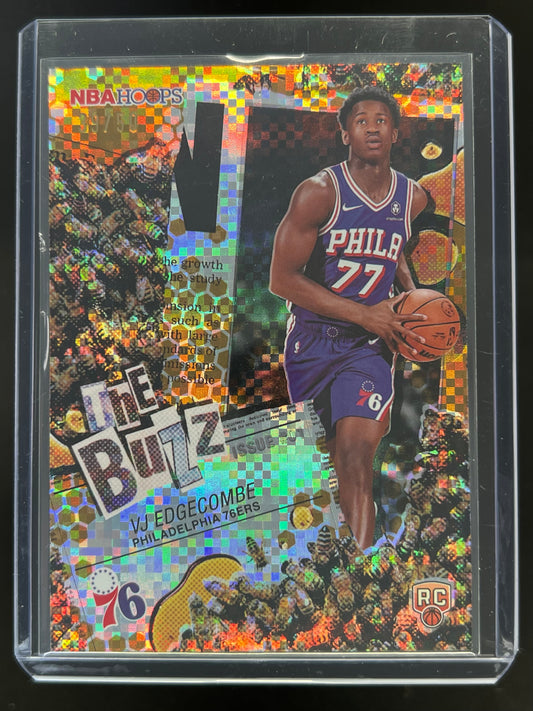 2025-26 Topps NBA Hoops VJ Edgecombe The Buzz Gold Foil 39/50 #TB-3