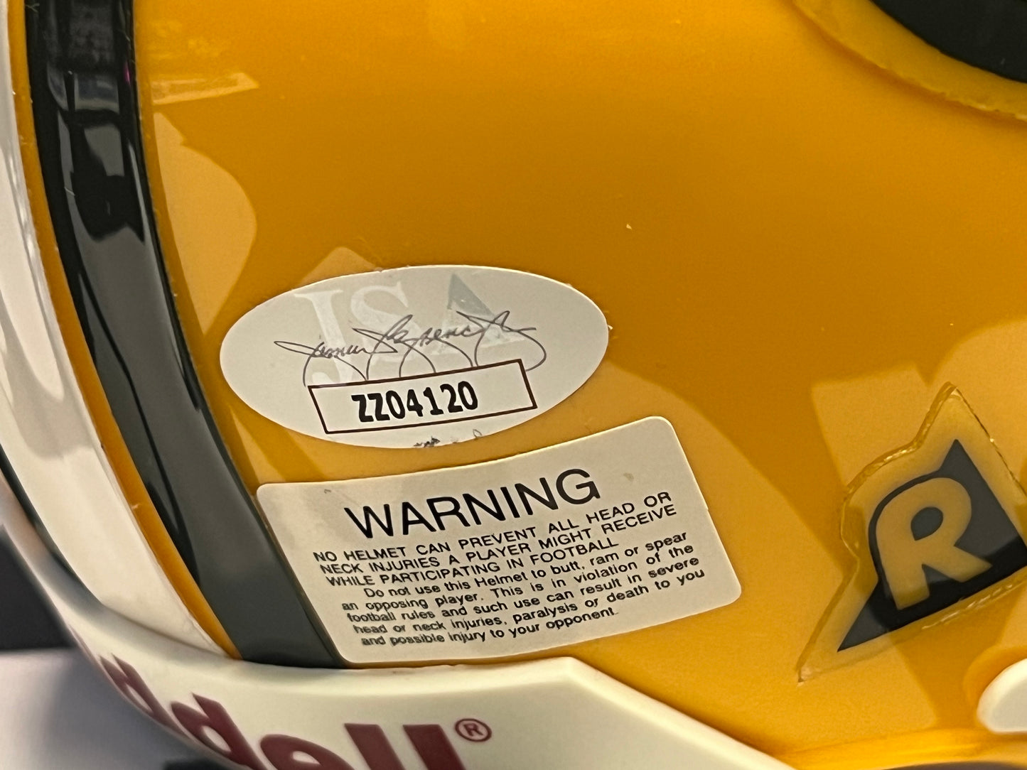 Reggie White Green Bay Packers Autographed Riddell Authentic Throwback Mini Helmet JSA Certified