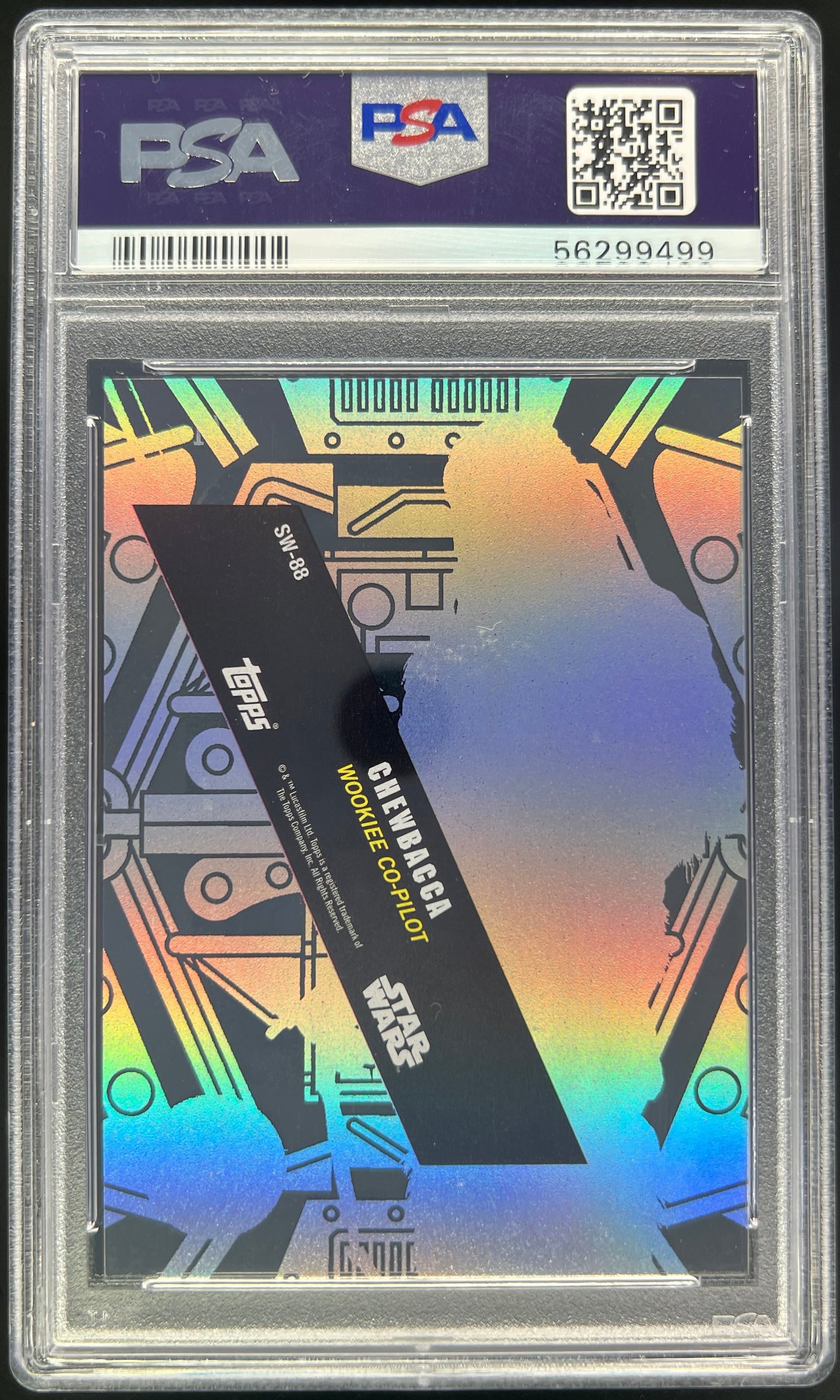 2016 Topps Star Wars Chewbacca High Tek Magenta Printing Proof 1/1 #SW88 PSA 9