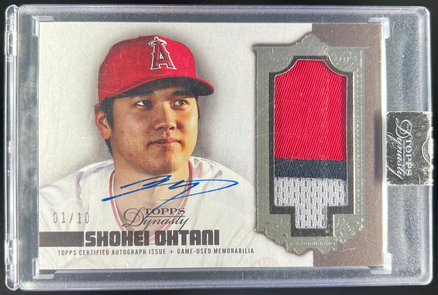 2019 Topps Dynasty Shohei Ohtani Dynastic Data Patch Auto 01/10 #DAP-SO2