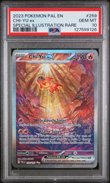2023 POKEMON PAL EN-PALDEA EVOLVED #259 CHI-YU ex SPECIAL ILLUSTRATION RARE PSA 10