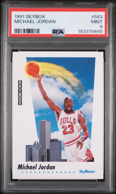1991 SKYBOX #583 MICHAEL JORDAN PSA 9