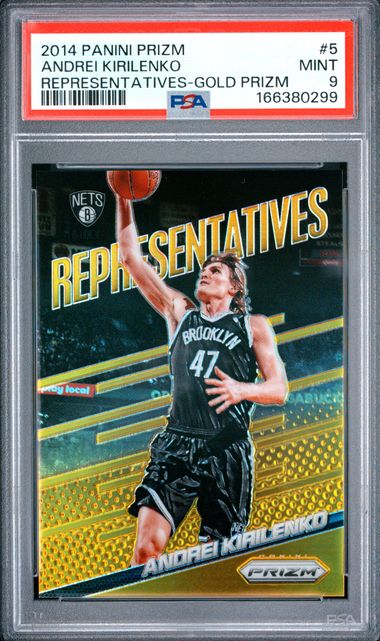 2014 PANINI PRIZM REPRESENTATIVES #5 ANDREI KIRILENKO REPRESENTATIVES-GOLD PRIZM PSA 9 JR9272-67