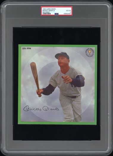 1964 AURAVISION RECORDS MICKEY MANTLE RECORDS PSA 4