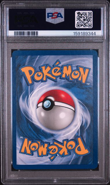 2000 POKEMON GAME BASE II #5 CLEFABLE-HOLO BASE II PSA 7 SC1