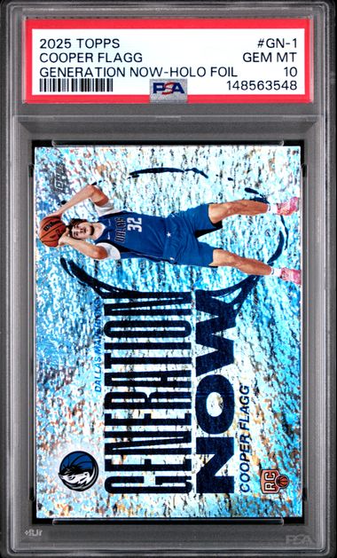 2025-26 Topps Flagship Basketball Cooper Flagg Generation Now Holofoil RC #GN-1 PSA 10