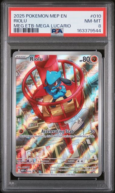2025 POKEMON MEP EN-ME BLACK STAR PROMO #010 RIOLU MEG ETB-MEGA LUCARIO