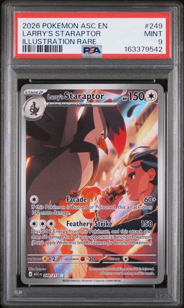 2026 POKEMON ASC EN-ASCENDED HEROES #249 LARRY'S STARAPTOR ILLUSTRATION RARE