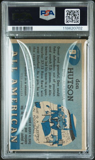 1955 TOPPS ALL-AMER. #97 DON HUTSON PSA 2
