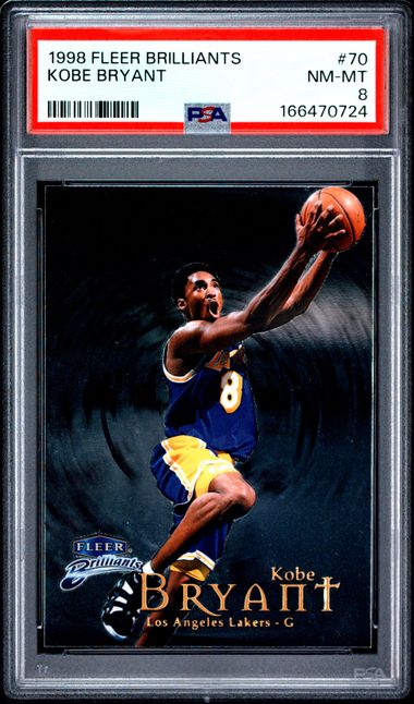 1998 FLEER BRILLIANTS #70 KOBE BRYANT PSA 8