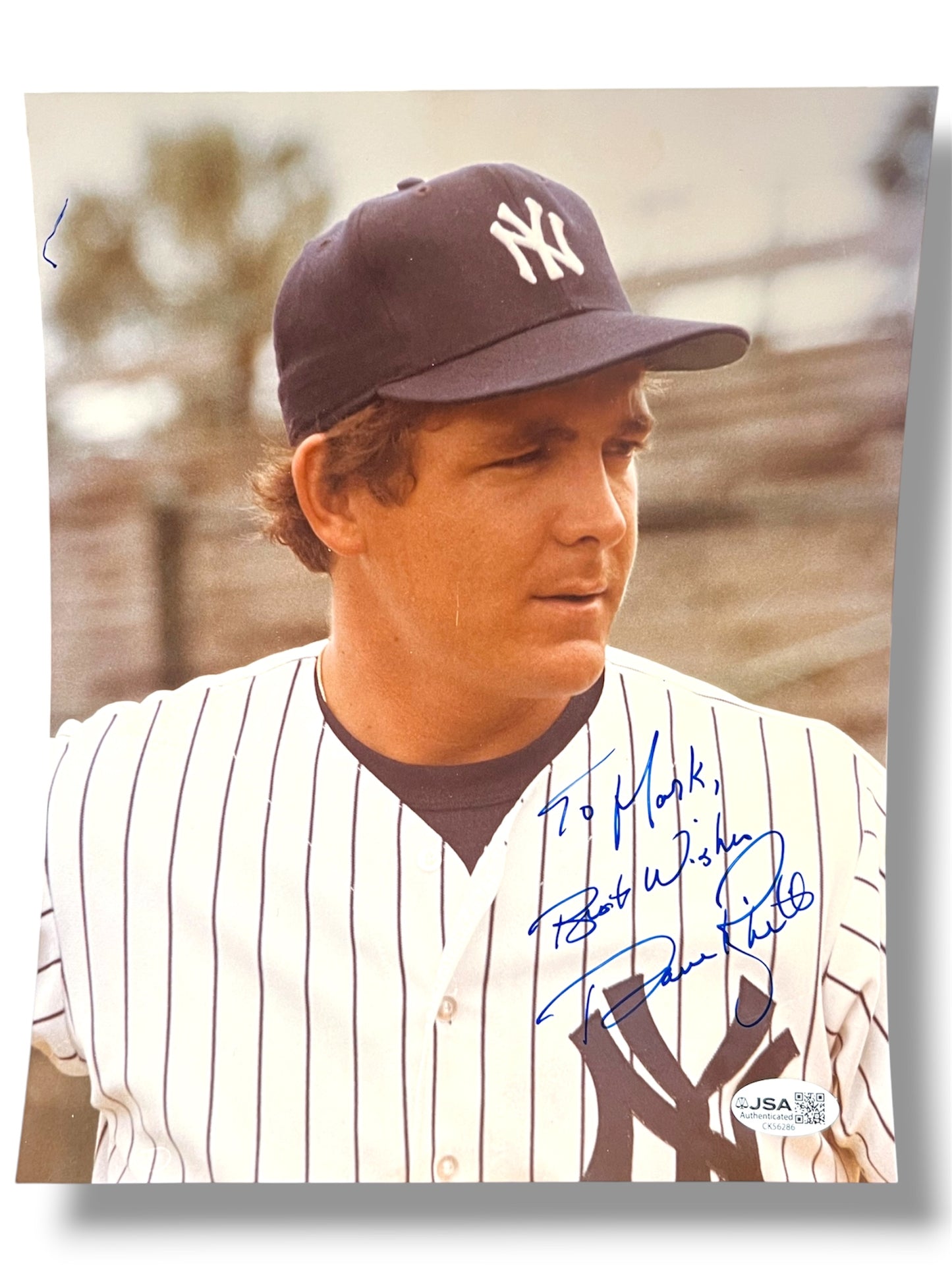 Dave Rhigetti Signed New York Yankees JSA Authentic 8x10 Photo