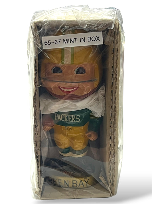 1965-67 Green Bay Packers Original Bobblehead in Box Mint