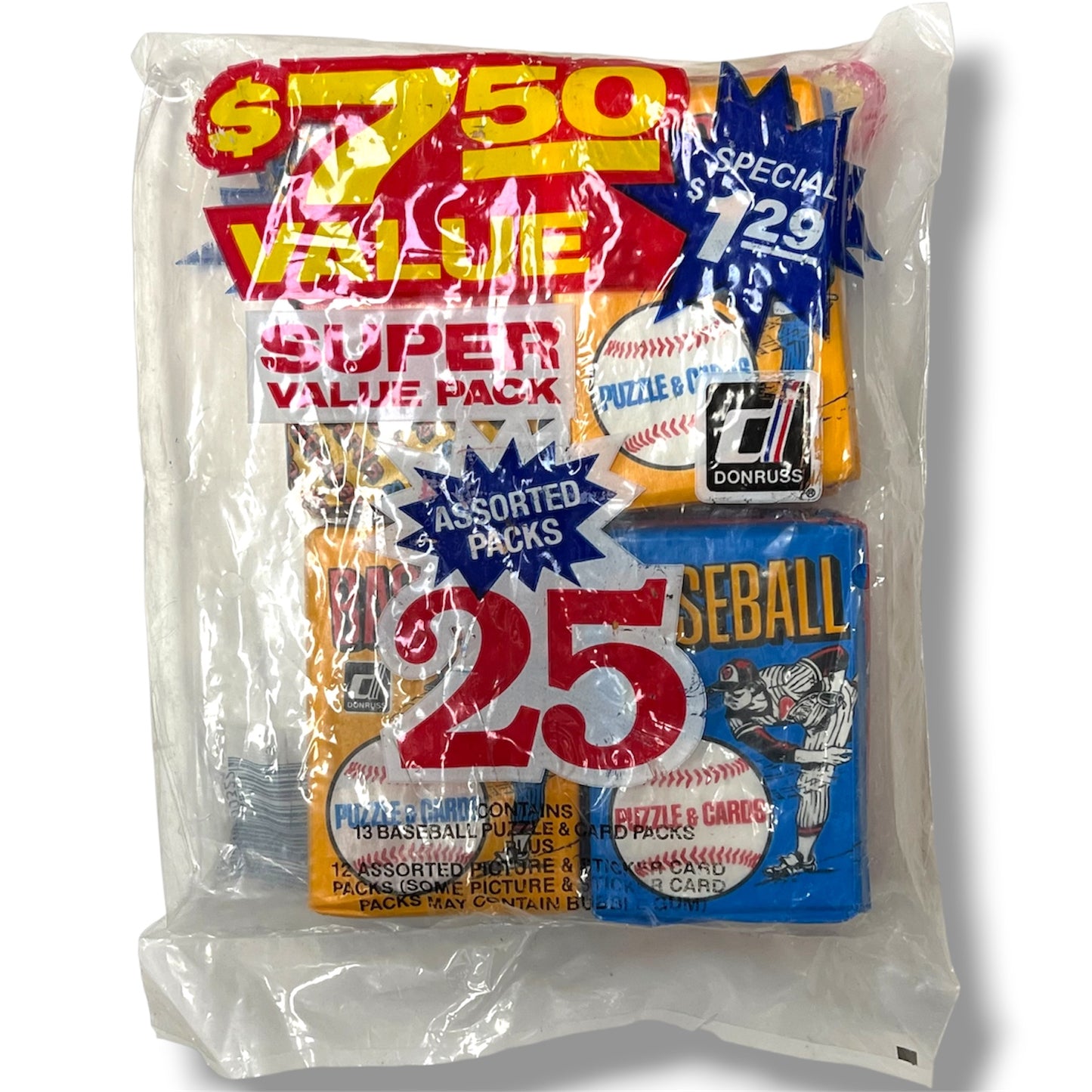 Donruss Baseball Super Value Pack Factory Sealed 25-Pack Bag