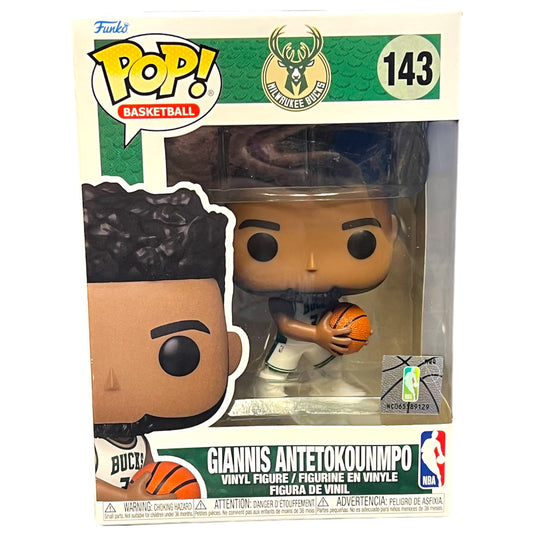Giannis Antetokounmpo Milwaukee Bucks Funko Pop Figure #143 2021-22 City Edition Jersey