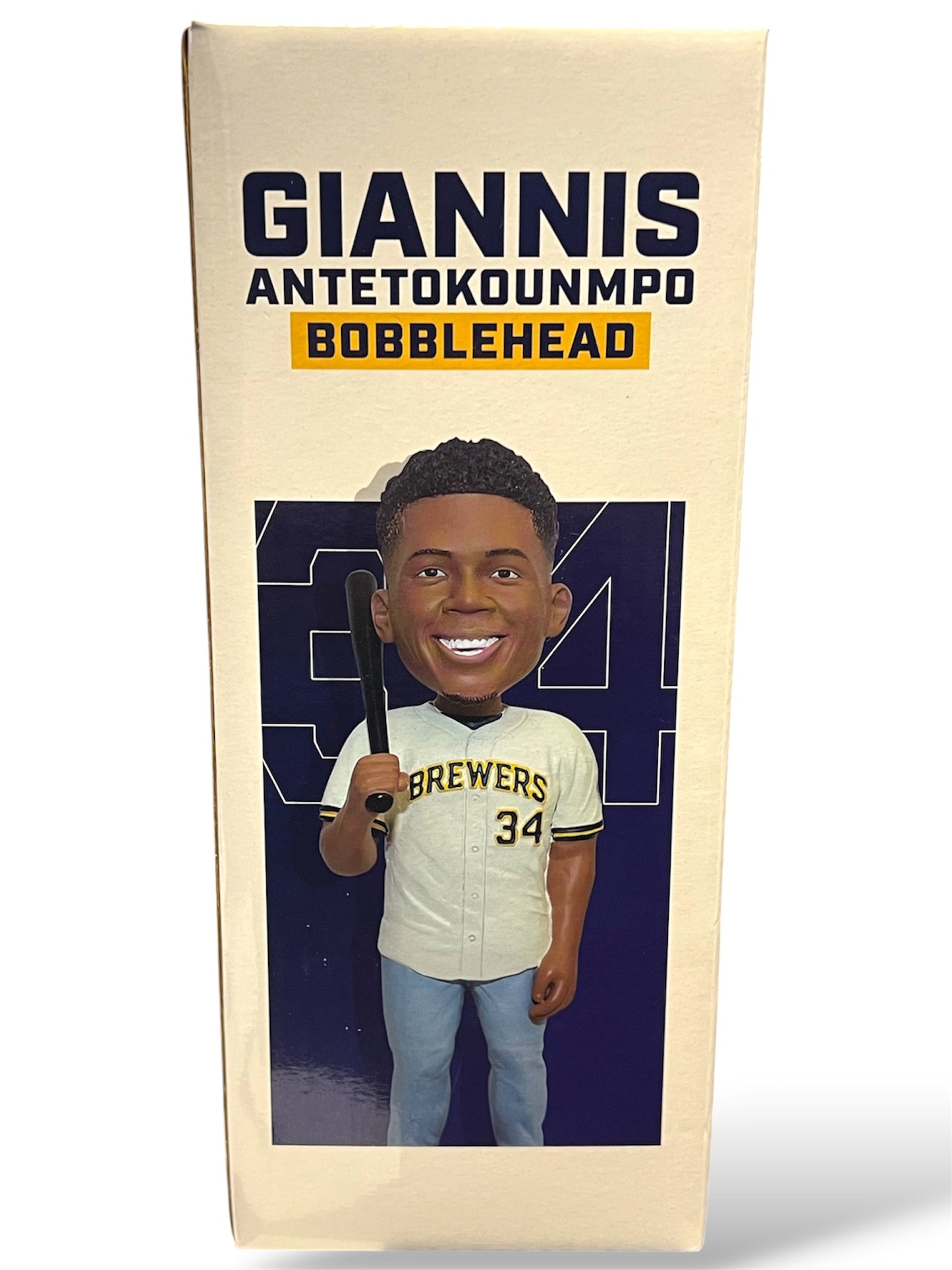 2022 Giannis Antetokounmpo Milwaukee Brewers Bobblehead - NEW IN BOX