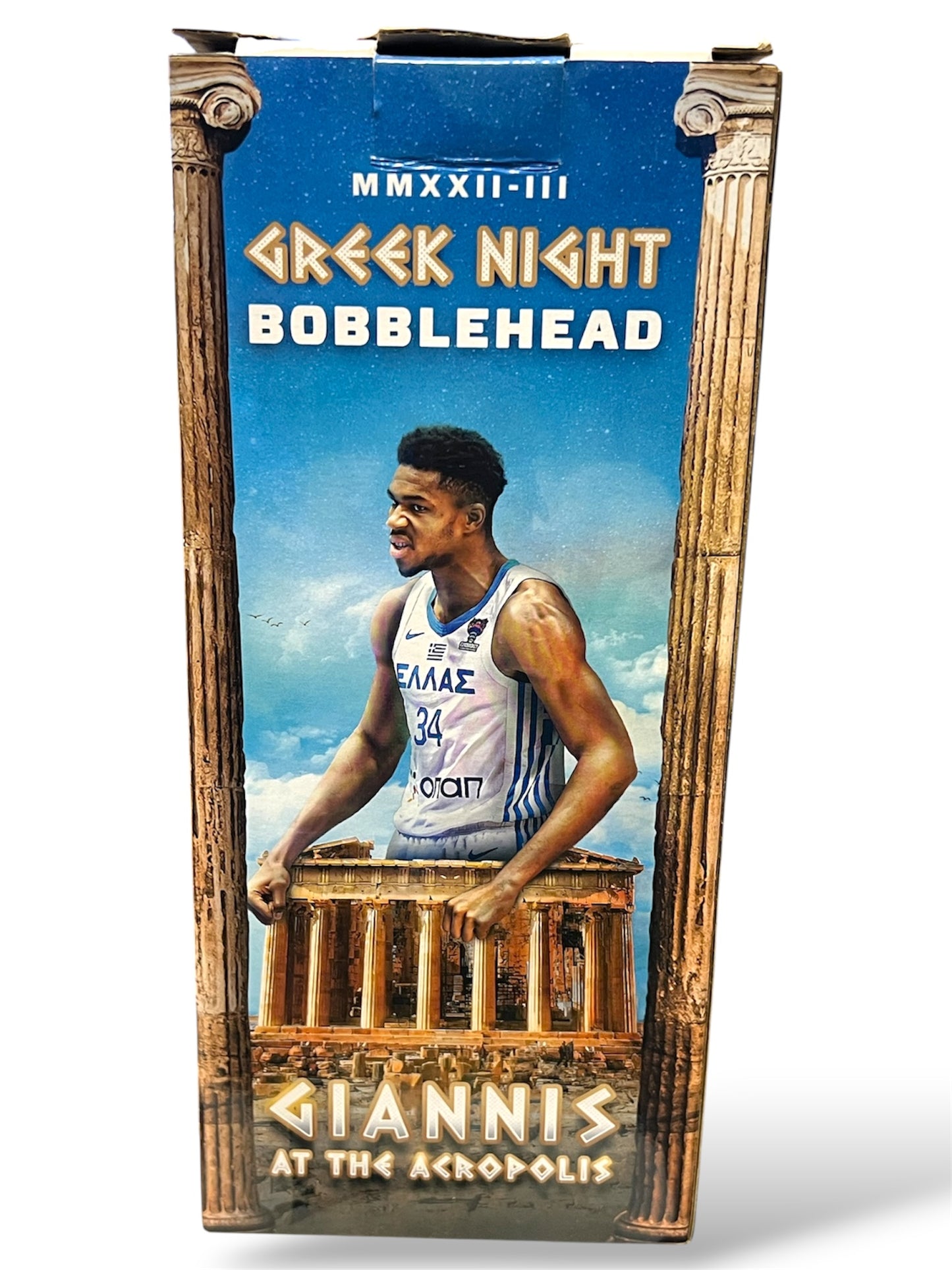Giannis Antetokounmpo Milwaukee Bucks Exclusive Greek Night Bobblehead