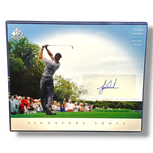 2004 Upper Deck SP Signature Golf Tiger Woods Signature Shots 8x10 Auto #TW