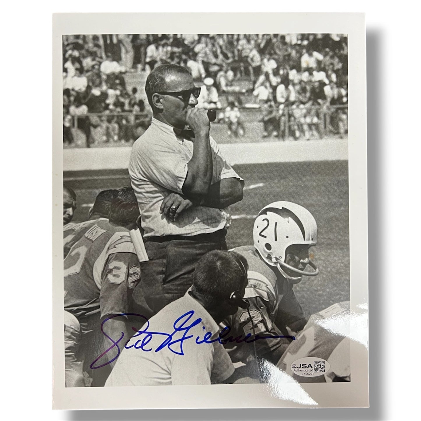 Sid Gillman Signed 8x10 Photo JSA Authentic