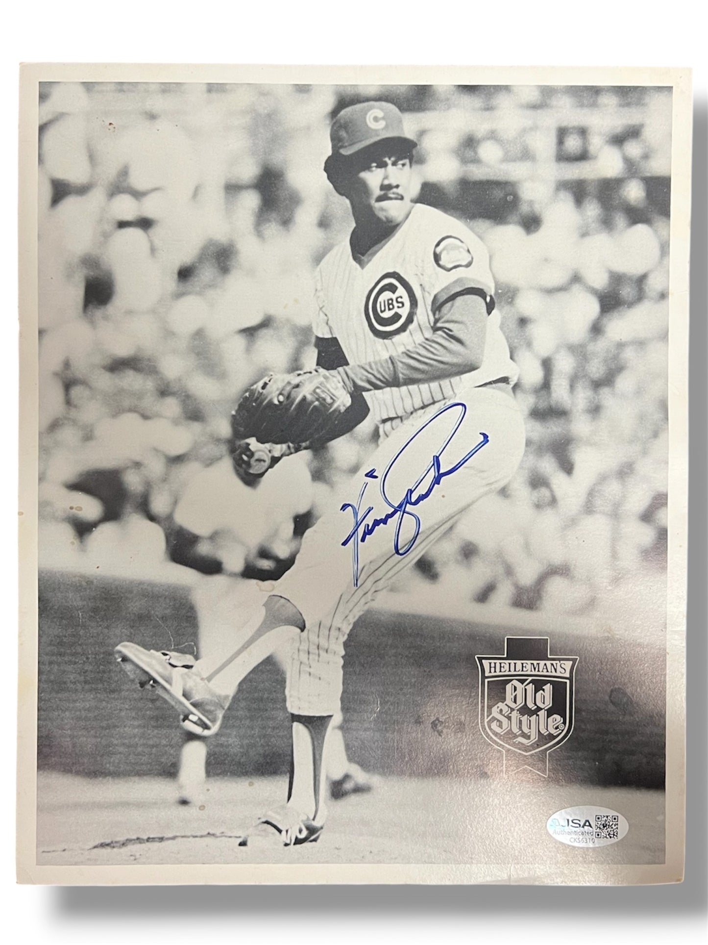Fergie Jenkins Signed 8x10 "Old Style" Photo JSA Authentic