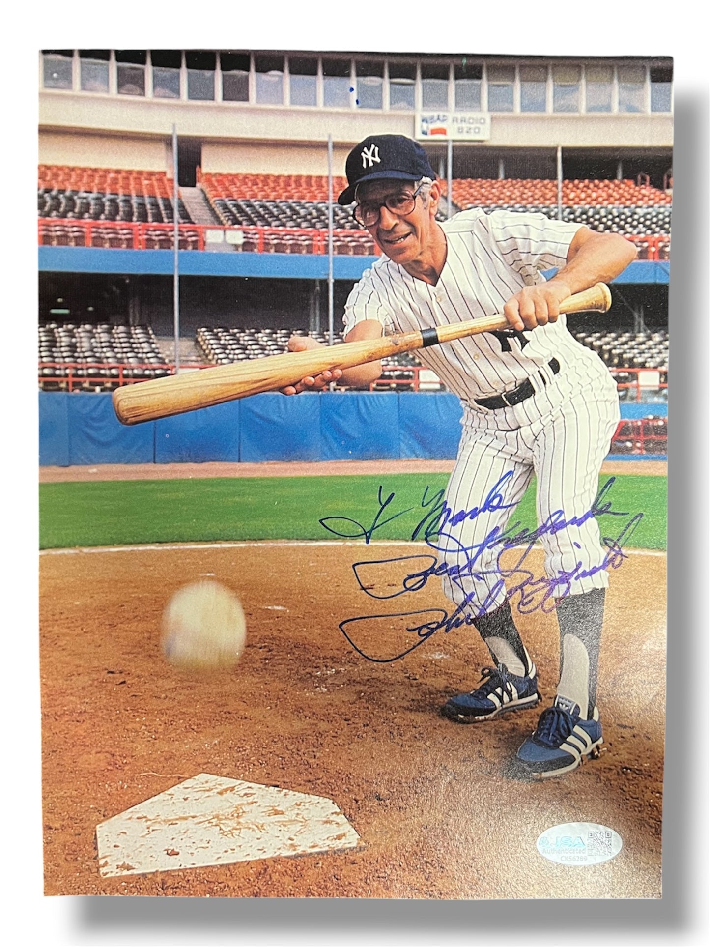 Phil Rizzuto Signed Magazine Page JSA Authentic