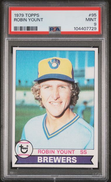 1979 TOPPS #95 ROBIN YOUNT PSA 9