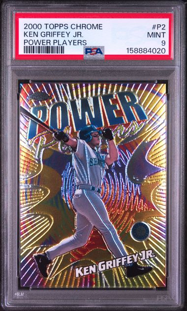 2000 TOPPS CHROME POWER PLAYERS #P2 KEN GRIFFEY JR. POWER PLAYERS PSA 9 SC4