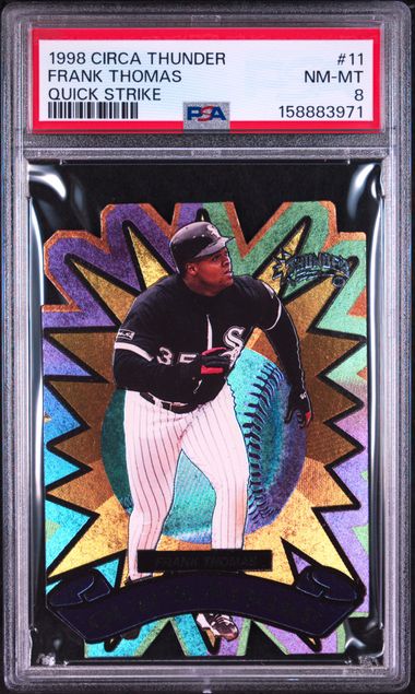 1998 CIRCA THUNDER QUICK STRIKE #11 FRANK THOMAS QUICK STRIKE