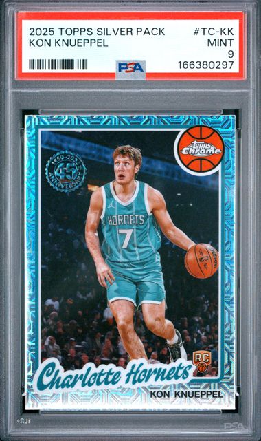 2025 TOPPS SILVER PACK 1980-81 TOPPS CHROME BASKETBALL #TC-KK KON KNUEPPEL PSA 9 JR9272-66