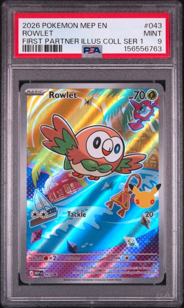 2026 POKEMON MEP EN-ME BLACK STAR PROMO #043 ROWLET FIRST PARTNER ILLUS COLL SER 1