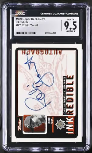 1999 Upper Deck Retro Inkredible #RY Robin Yount CGC 9.5