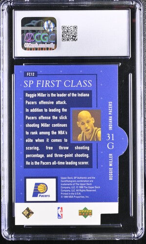 1989-90 SP Authentic First Class #FC12 Reggie Miller CGC 10 SC5