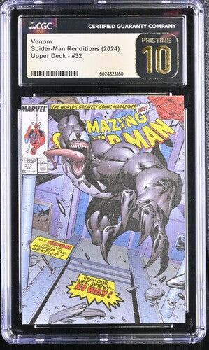 Venom Spider-Man Renditions 2024 Upper Deck #32 CGC Pristine 10 SC7