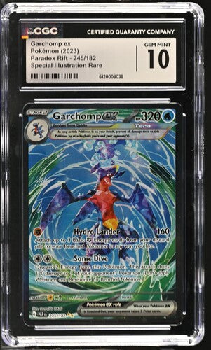 Garchomp ex Pokémon 2023 Paradox Rift 245/182 Special Illustration Rare CGC 10 SC1