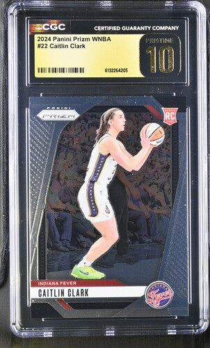 2024 Panini Prizm WNBA #22 Caitlin Clark CGC Pristine 10 SC5