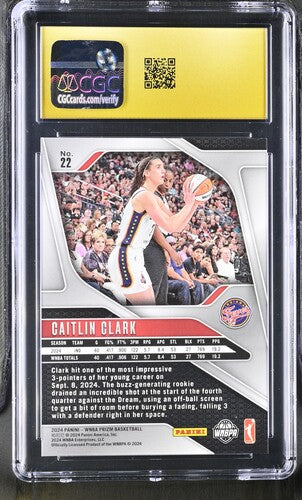 2024 Panini Prizm WNBA #22 Caitlin Clark CGC Pristine 10 SC5