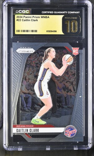 2024 Panini Prizm WNBA #22 Caitlin Clark CGC Pristine 10 SC5