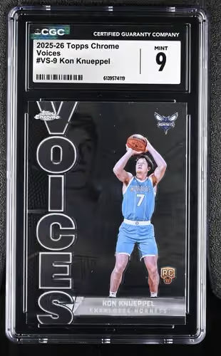 2025-26 Topps Chrome Voices Kon Knueppel CGC 9