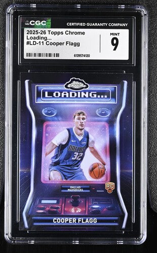 2025-26 Topps Chrome Loading.. #LD-11 Cooper Flagg CGC 9 SC5