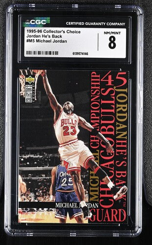 1995-96 Collector's Choice Michael Jordan CGC 8