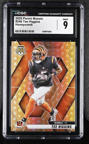 2025 Panini Mosaic Tee Higgins Honeycomb CGC 9