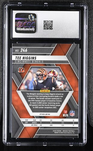 2025 Panini Mosaic Tee Higgins Honeycomb CGC 9