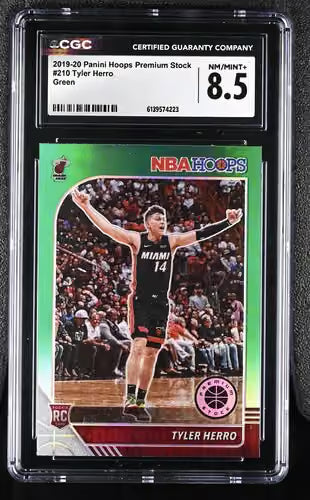 2019-20 Panini Hoops Premium Stock Tyler Herro CGC 8.5