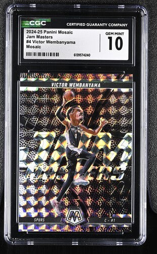 2024-25 Panini Mosaic Jam Masters #4 Victor Wembanyama Mosaic CGC 10 SC5
