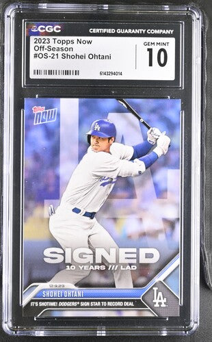 2023 Topps Now Off-Season Shohei Ohtani CGC 10 SC4