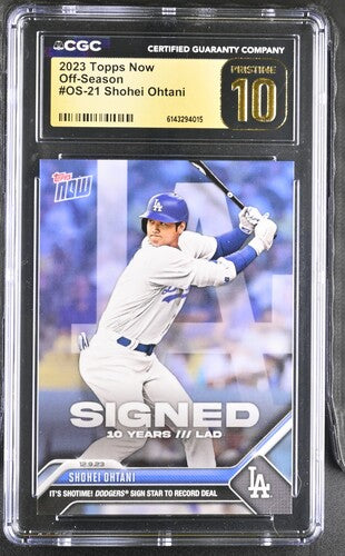 2023 Topps Now Off-Season #OS-21 Shohei Ohtani CGC Pristine 10 SC4
