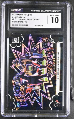 2025 Donruss Optic Best Tuddys #7 Stroud/Collins Black Pandora CGC 10 SC2