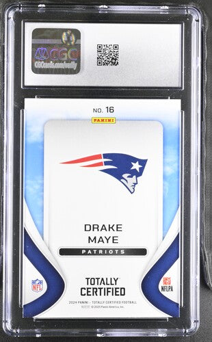 2024 Panini Totally Certified Franchise Foundations #16 Drake Maye Mirror CGC 9 SC2